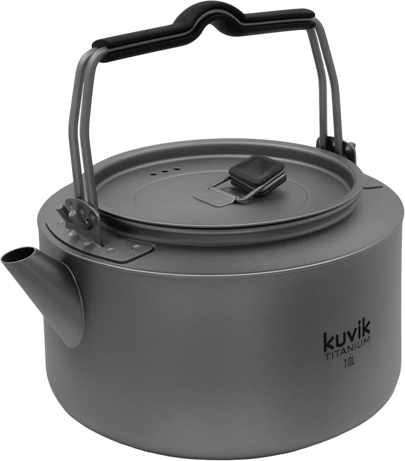Kuvik Titanium Kettle 1.0L (33.8 oz) - Ultralight and Compact Kettle for Backpacking, Camping, and Home - Image 3